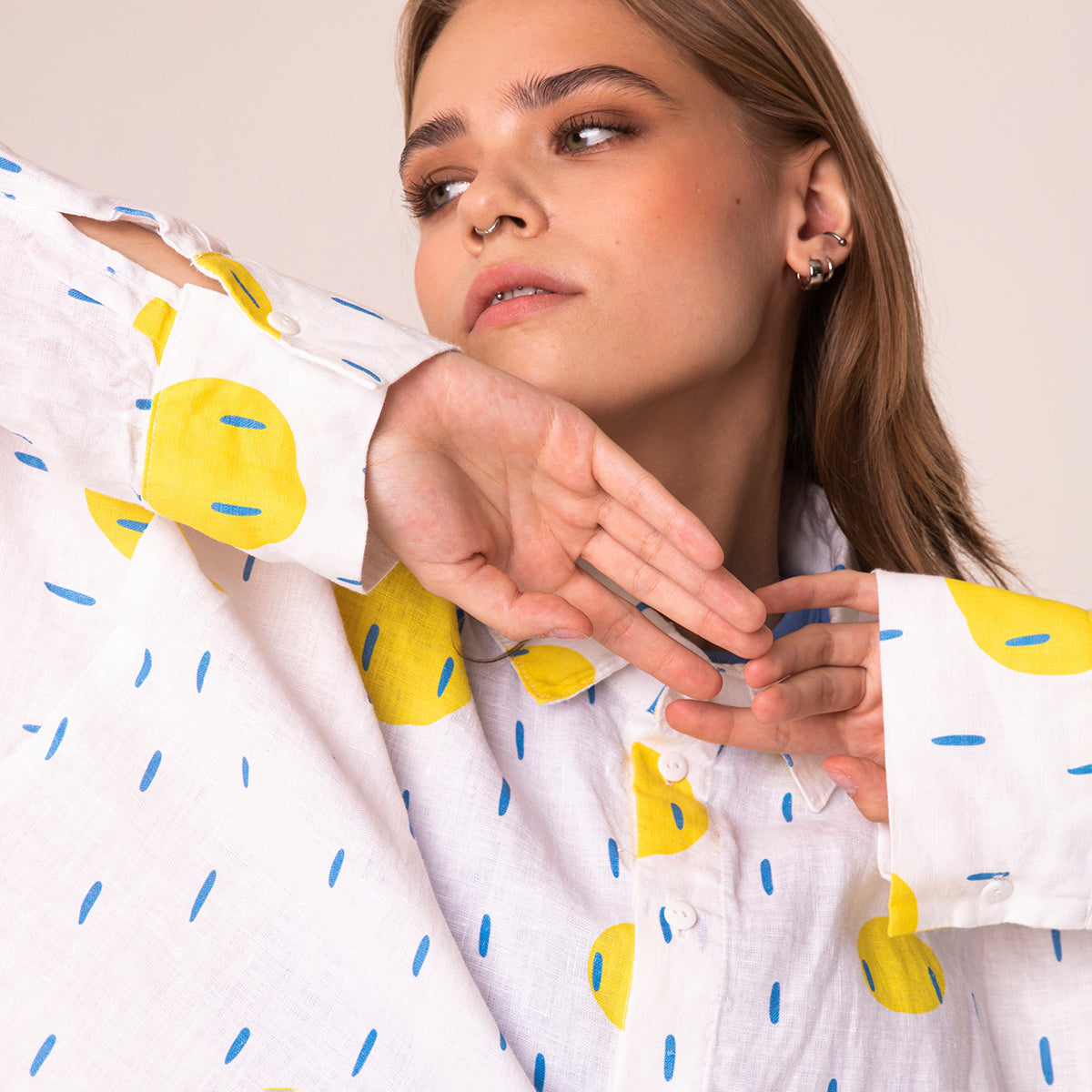 Linen shirt and shorts for women | Sun after the rain