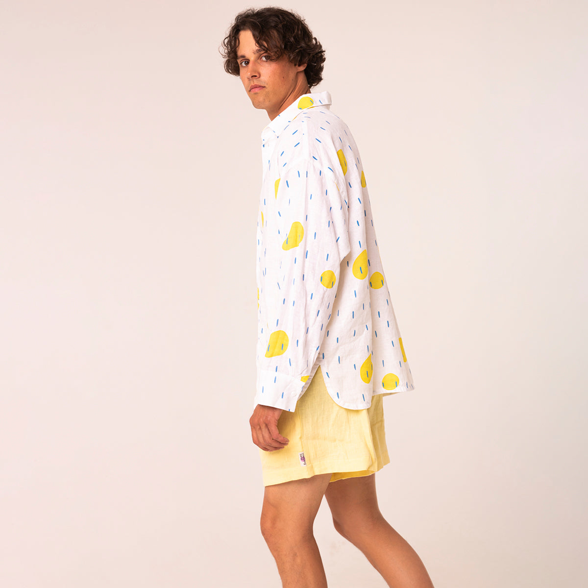 Linen shorts | yellow | READY TO SHIP