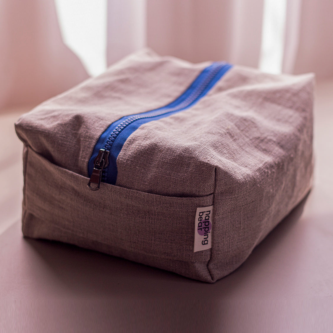 Waterproof linen dopp bag