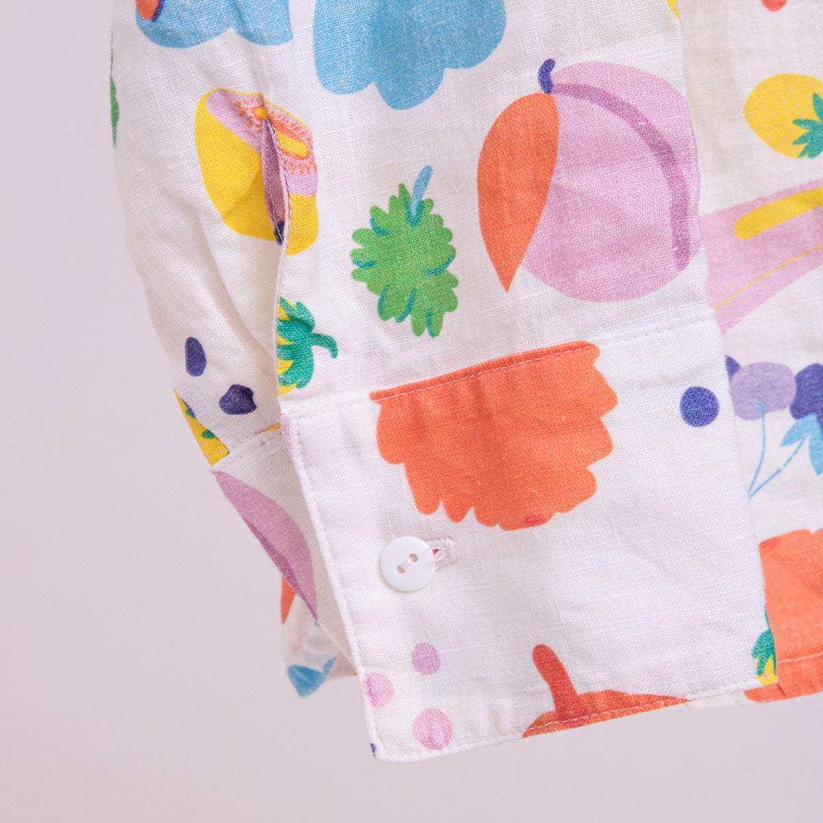 Linen shirt for women | Funky fruits
