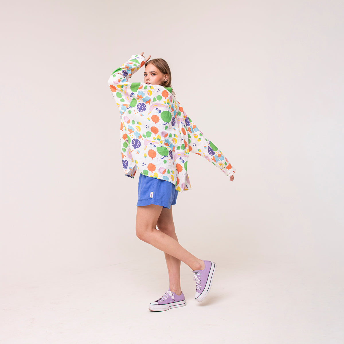Linen shirt for women | Funky fruits