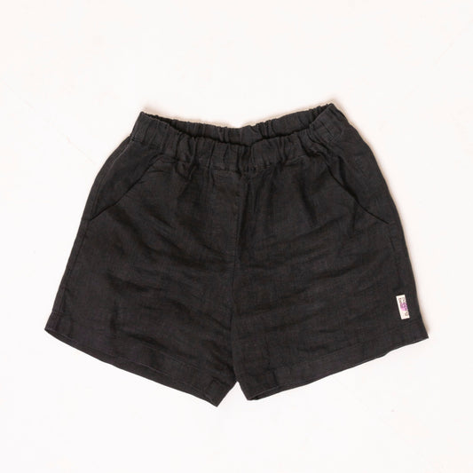 Black linen shorts | READY TO SHIP