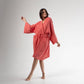 Cotton kimono robe 'peach' | READY TO SHIP