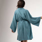 Cotton kimono robe 'ocean' | READY TO SHIP
