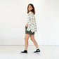 Linen shirt and shorts - greenish