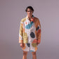 Colorful linen shirt and shorts - bubbles