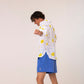 Linen shorts for men | blue