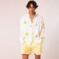 Linen shorts for men | yellow